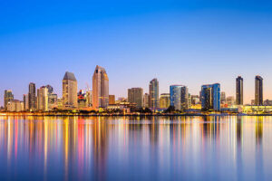 San Diego California Usa Skyline